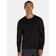 Athletic Works Men's Camo Jacquard Tee with Long Sleeves, Size S-3XL